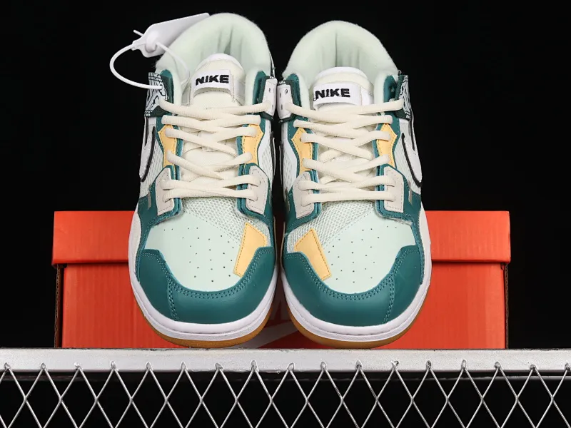 All categories Nk SB Dunk series Nk SB Dunk Low low-top skate shoes Nk Dunk Scrap stitching low-top skate shoes DH7450-100